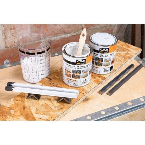 Esmalte multissuperfícies branco acetinado 750 ml edm refª 25435 KOMA TOOLS Esmalte multissuperfícies branco acetinado 750 ml edm refª 25435 KOMA TOOLS