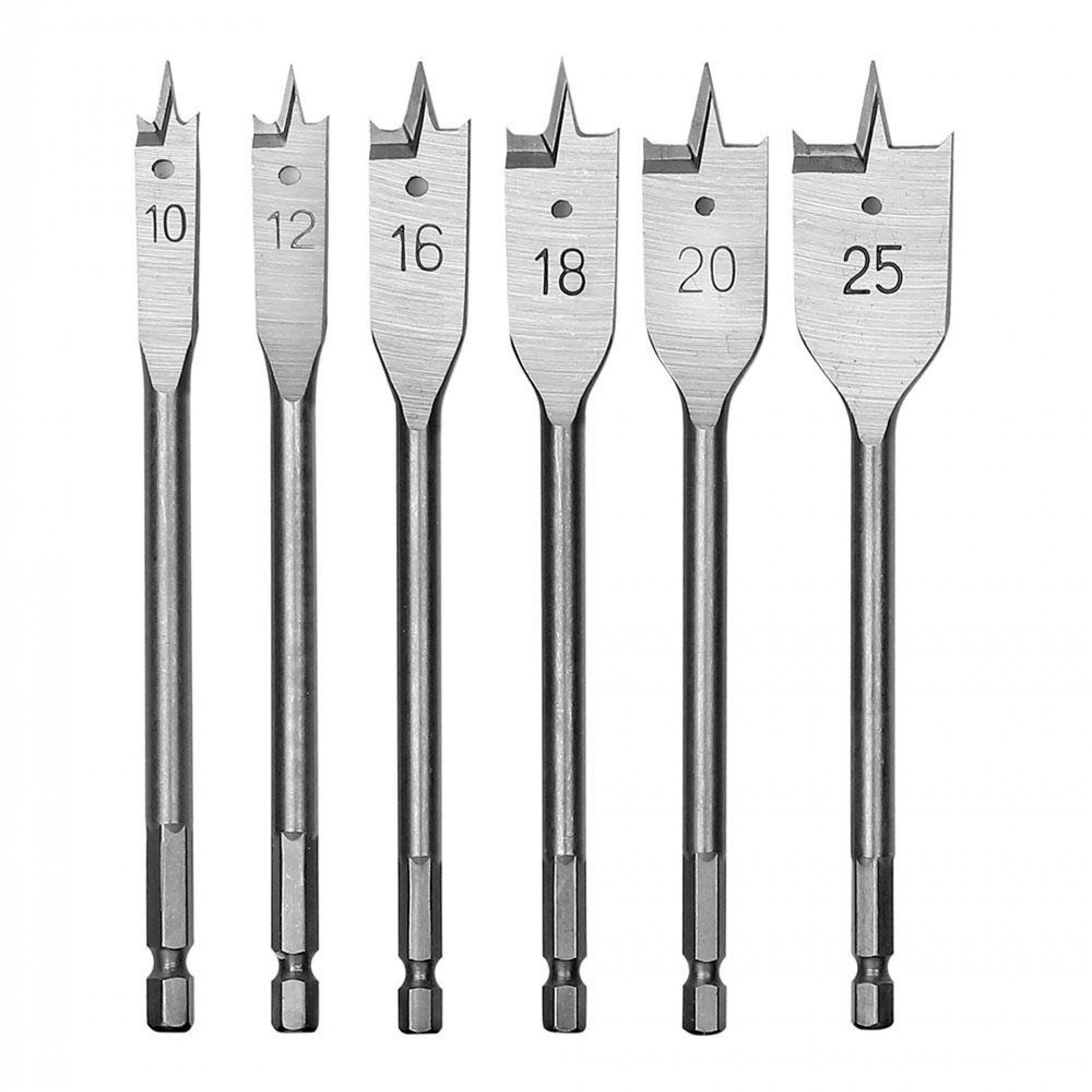 Bits de pá, conjunto de 6 peças. refª 21158 WORKPRO