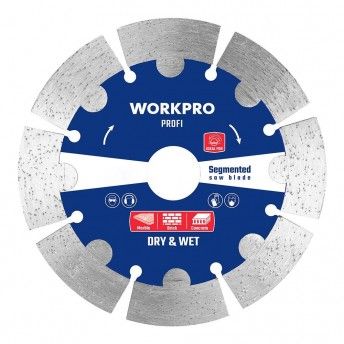 Lmina diamante profi segmentada 125x22,2mm. ref 21163 WORKPRO