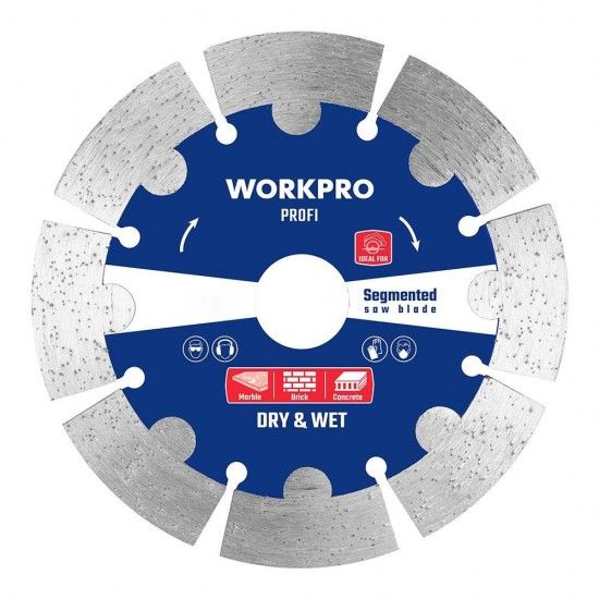 Lmina diamante profi segmentada 125x22,2mm. ref 21163 WORKPRO