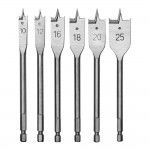 Bits de pá, conjunto de 6 peças. refª 21158 WORKPRO Bits de pá, conjunto de 6 peças. refª 21158 WORKPRO