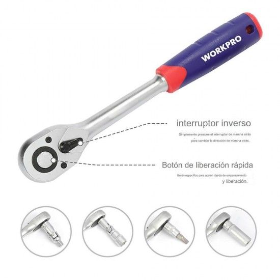 Ferramentas mecnicas, conjunto de 108 peas. ref 21141 WORKPRO