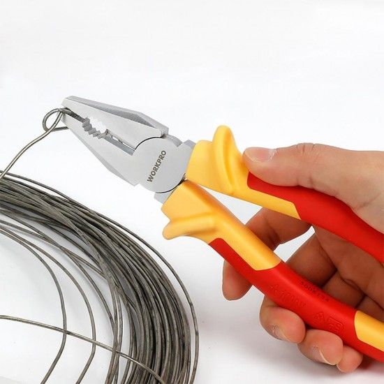 Alicates universais isolados vde 200mm. refª 21126 WORKPRO Alicates universais isolados vde 200mm. refª 21126 WORKPRO