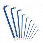 Chaves allen longas, conjunto de 9 peças, (métricas). refª 21117 WORKPRO Chaves allen longas, conjunto de 9 peças, (métricas). refª 21117 WORKPRO