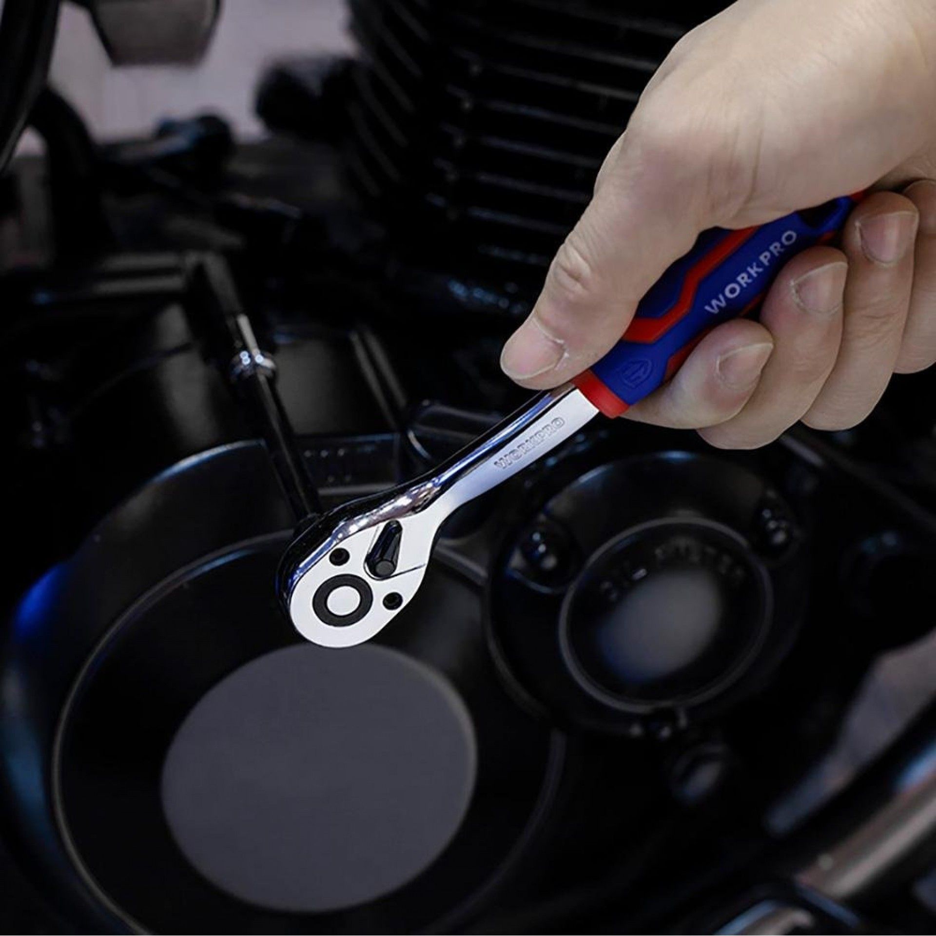 Chaves de soquete, conjunto de 46 peças, 1/4". refª 21111 WORKPRO