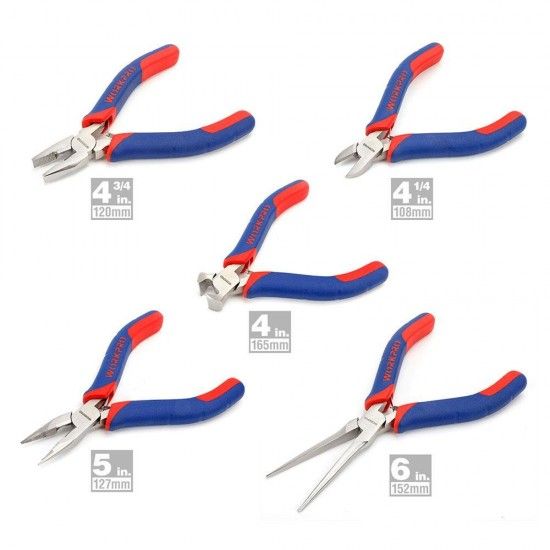 Alicate miniatura, 5 pe�as. ref� 21112 WORKPRO