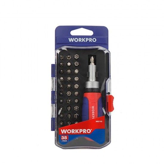 Chave de fenda catraca 38 peas. ref 21094 WORKPRO