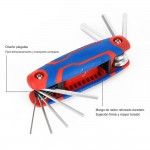 Chaves allen, conjunto de 8 pe�as, dobr�veis (m�tricas). ref� 21080 WORKPRO