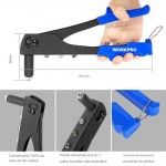 Alicate de rebites 250mm. ref� 21081 WORKPRO