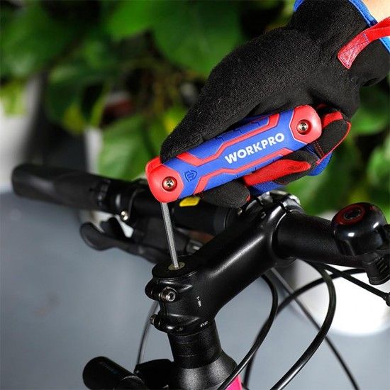 Chaves allen, conjunto de 8 peças, dobráveis (métricas). refª 21080 WORKPRO Chaves allen, conjunto de 8 peças, dobráveis (métricas). refª 21080 WORKPRO