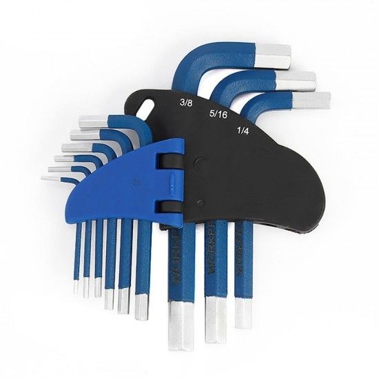 Chaves allen, conjunto de 9 peças (métrico). refª 21079 WORKPRO Chaves allen, conjunto de 9 peças (métrico). refª 21079 WORKPRO