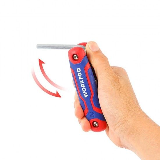 Chaves allen, conjunto de 8 peças, dobráveis (métricas). refª 21080 WORKPRO Chaves allen, conjunto de 8 peças, dobráveis (métricas). refª 21080 WORKPRO