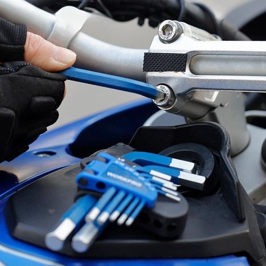 Chaves allen, conjunto de 9 pe�as (m�trico). ref� 21079 WORKPRO