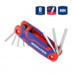 Chaves allen, conjunto de 8 pe�as, dobr�veis (m�tricas). ref� 21080 WORKPRO
