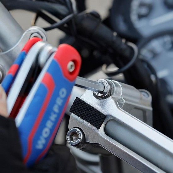 Chaves allen, conjunto de 8 peças, dobráveis (métricas). refª 21080 WORKPRO Chaves allen, conjunto de 8 peças, dobráveis (métricas). refª 21080 WORKPRO