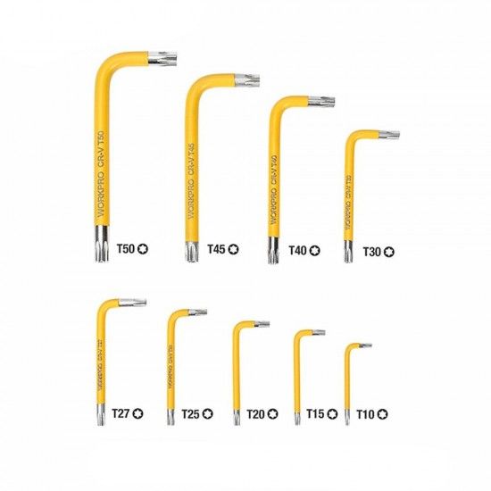 Chaves torx, conjunto de 9 peas, segurana. ref 21078 WORKPRO