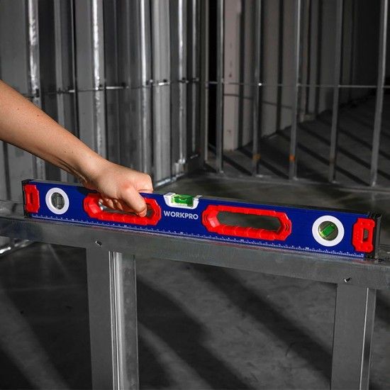 Nível de bolha com base gnética m 60cm. refª 21062 WORKPRO Nível de bolha com base gnética m 60cm. refª 21062 WORKPRO