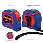 Medidor flex�vel 5m x 19mm. ref� 21051 WORKPRO