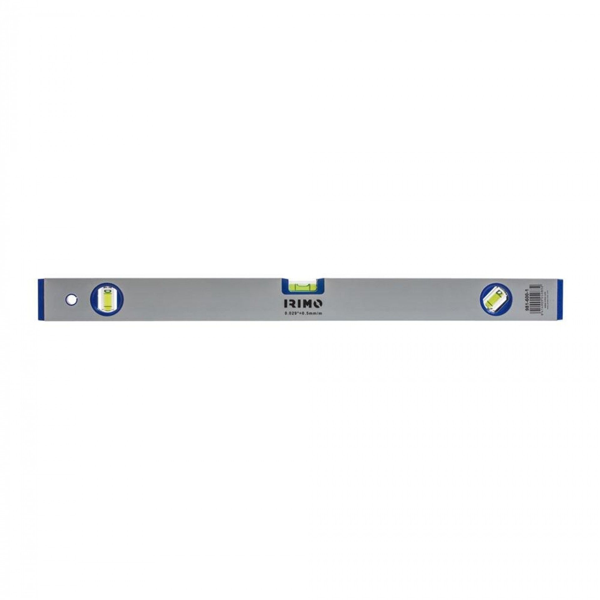 Nível tubular de alumínio 800x20x49mm 981-800-1 refª 20449 IRIMO