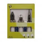 Jogo 3 alicates (universais 180mm, cortante 160mm, semi redondo 200mm) 601-3-c ref 20390 IRIMO