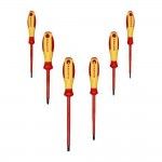 Jogo de chaves de fendas 6 peças 00 20 12v01 refª 19043 KNIPEX Jogo de chaves de fendas 6 peças 00 20 12v01 refª 19043 KNIPEX