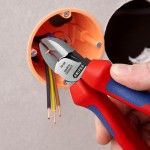 Alicate de corte diagonal 165x53x21mm 7002160 refª 19027 KNIPEX Alicate de corte diagonal 165x53x21mm 7002160 refª 19027 KNIPEX