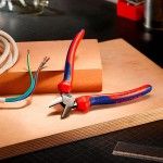 Alicate de corte diagonal 165x53x21mm 7002160 refª 19027 KNIPEX Alicate de corte diagonal 165x53x21mm 7002160 refª 19027 KNIPEX