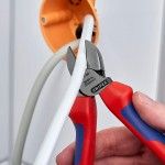 Alicate de corte diagonal 165x53x21mm 7002160 refª 19027 KNIPEX Alicate de corte diagonal 165x53x21mm 7002160 refª 19027 KNIPEX