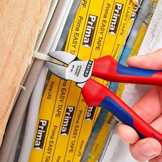 Alicate de corte diagonal 165x53x21mm 7002160 refª 19027 KNIPEX Alicate de corte diagonal 165x53x21mm 7002160 refª 19027 KNIPEX