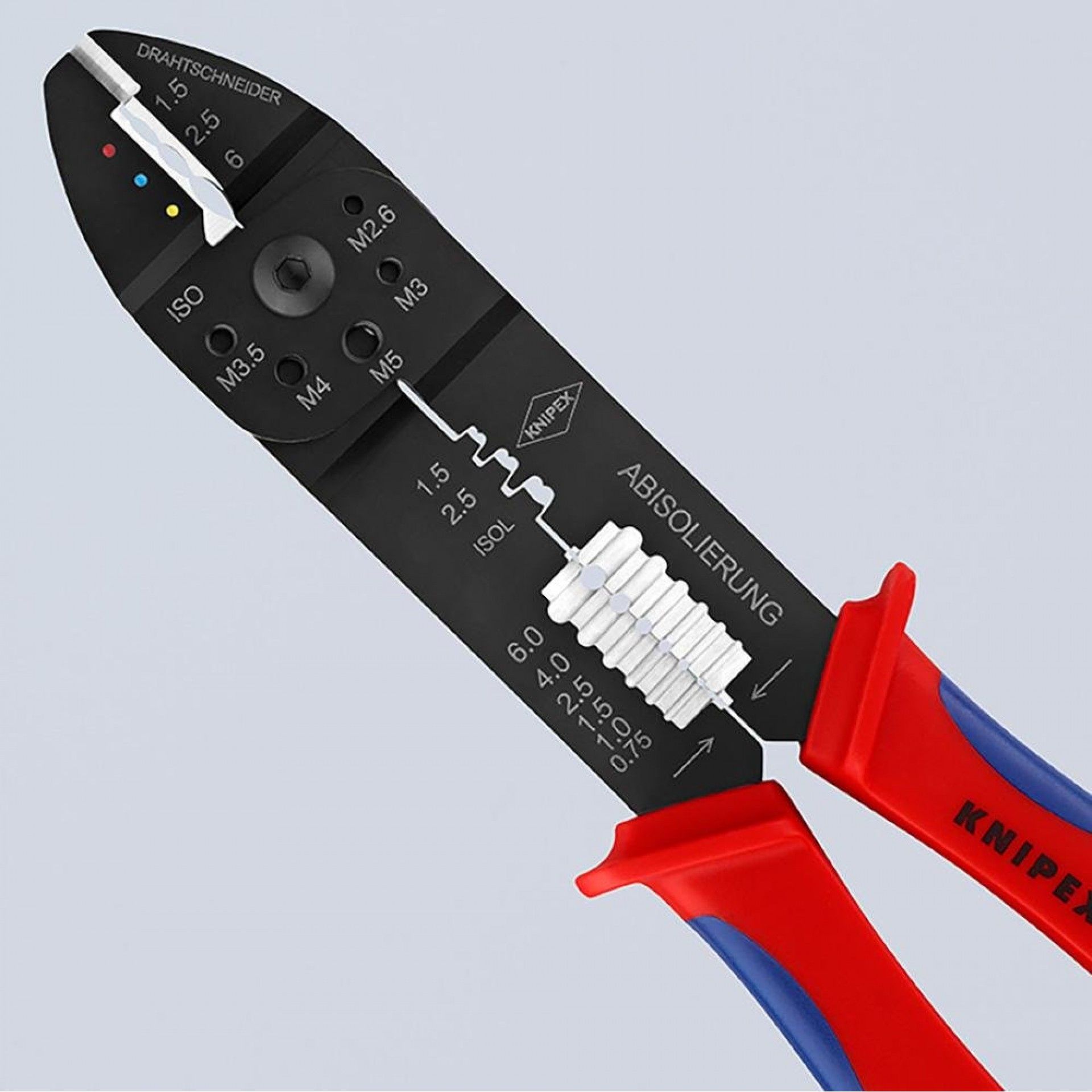 Alicates para carvar terminais 62x25x240m 9722240sb refª 19014 KNIPEX