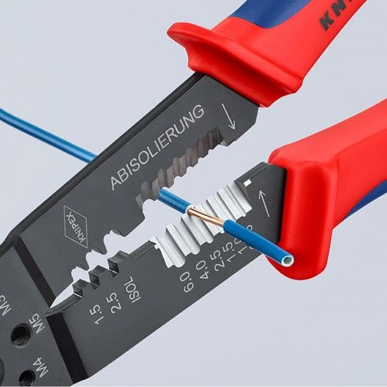 Alicates para carvar terminais 62x25x240m 9722240sb ref� 19014 KNIPEX