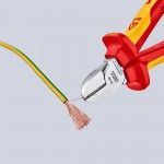 Alicate de corte diagonal 140x54x25mm 7006140 refª 19010 KNIPEX Alicate de corte diagonal 140x54x25mm 7006140 refª 19010 KNIPEX