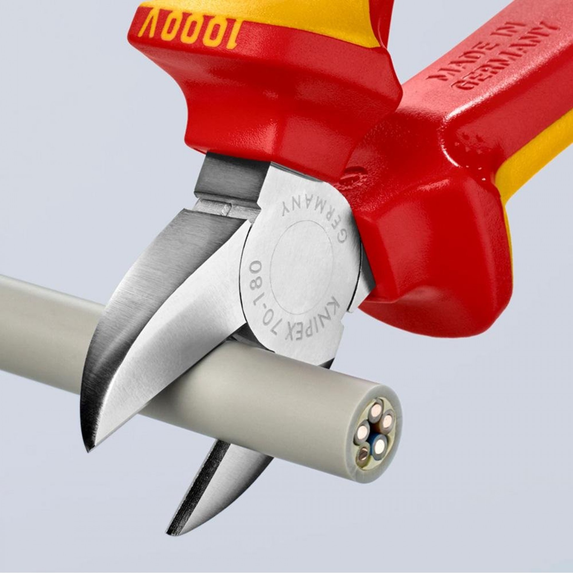 Alicate de corte diagonal 180x56x20mm. 7006180 refª 19011 KNIPEX