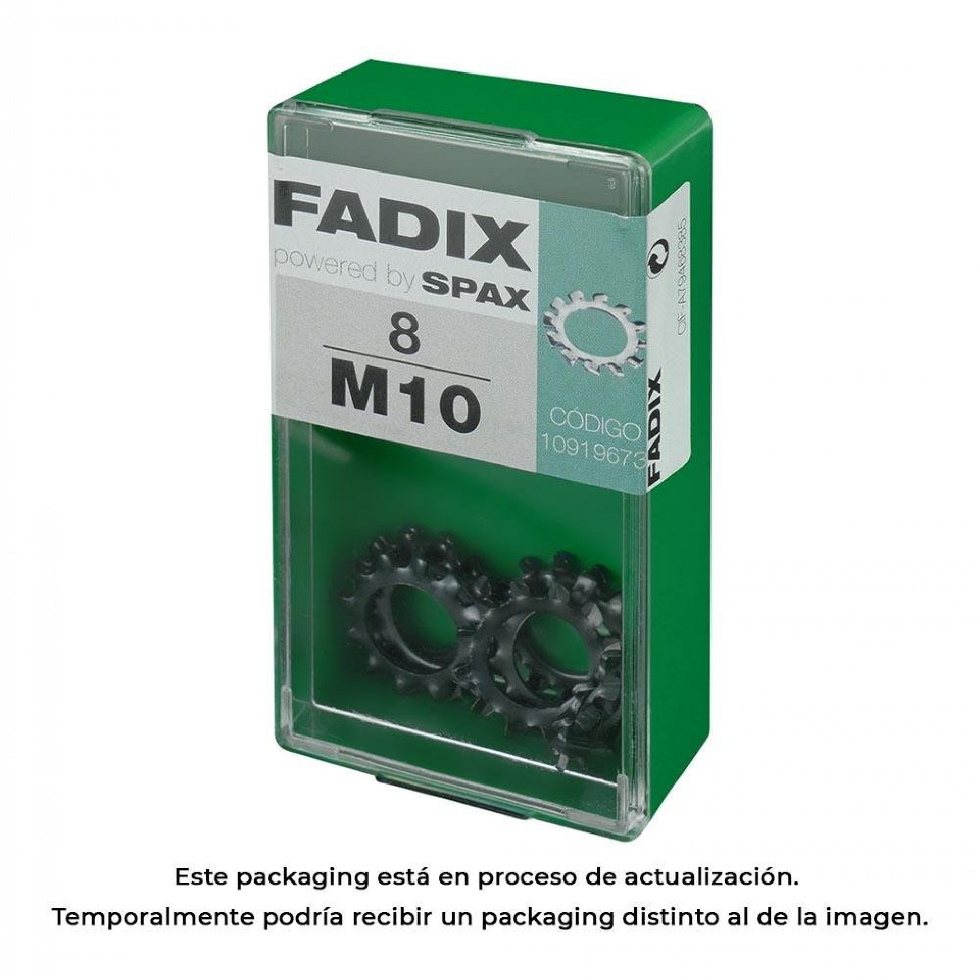 Caixa s 8 unid. anilha dentada m 10 refª 18302 FADIX
