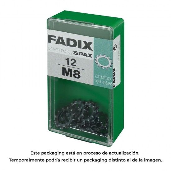 Caixa s 12 unid. anilha dentada m 8 ref� 18301 FADIX