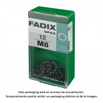 Caixa s 12 unid. anilha dentada m 8 refª 18301 FADIX Caixa s 12 unid. anilha dentada m 8 refª 18301 FADIX