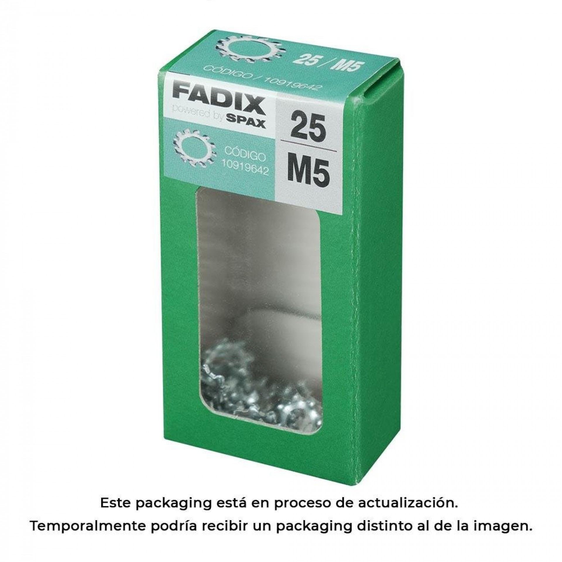 Caixa s 25 unid. anilha dentada m 5 refª 18299 FADIX