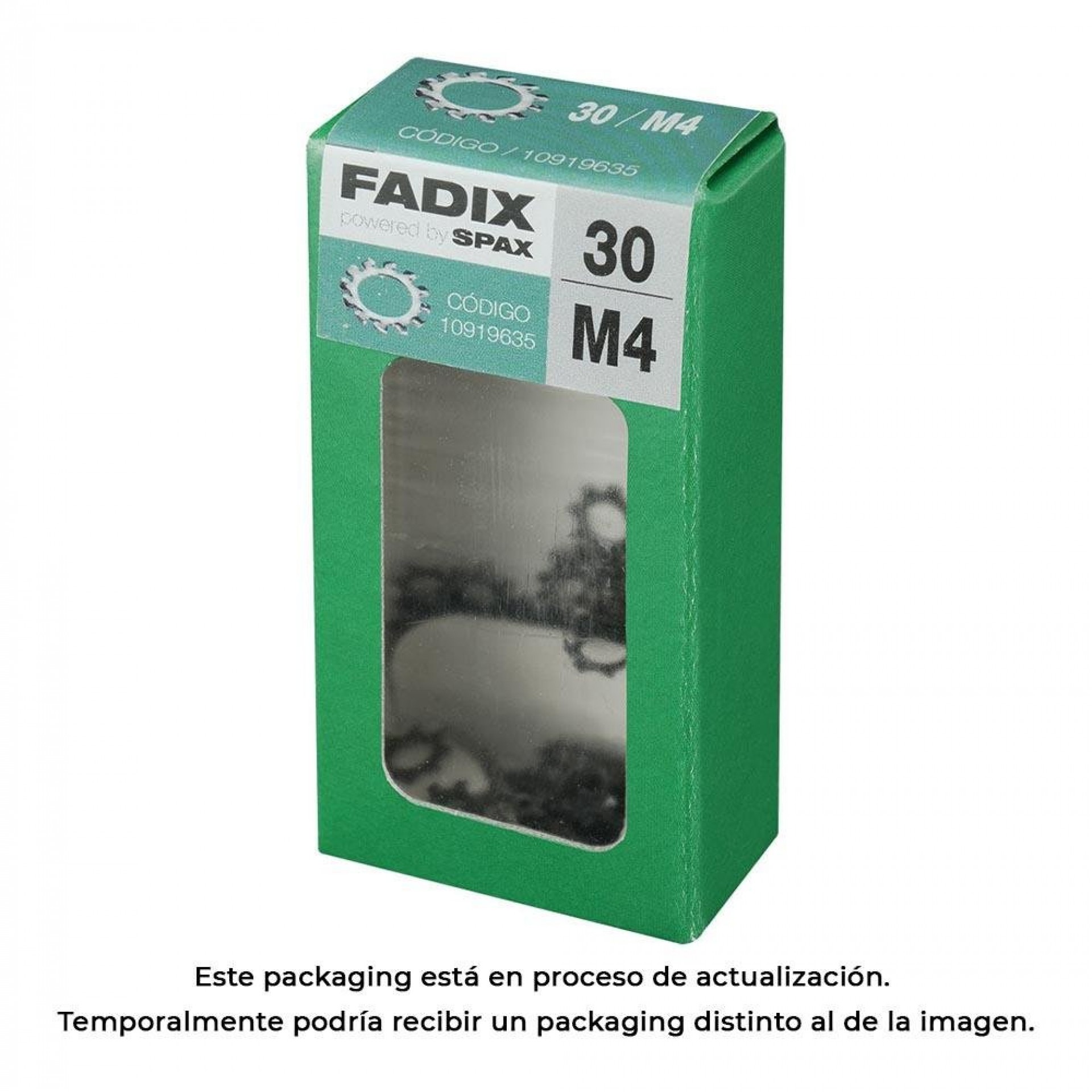 Caixa s 30 unid. anilha dentada m 4 refª 18298 FADIX