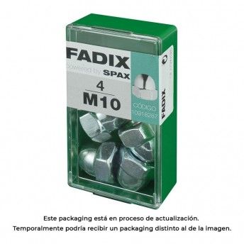Caixa s 4 unid. porca cega zinco m 10 ref� 18294 FADIX