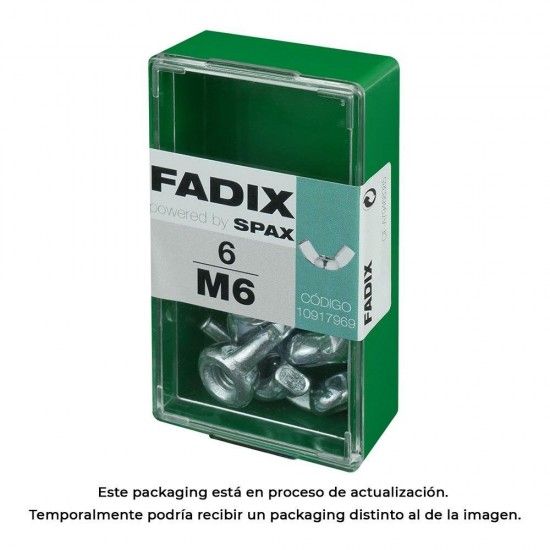 Caixa s 6 unid. porca auto-bloqueio zinco m 6 ref� 18281 FADIX
