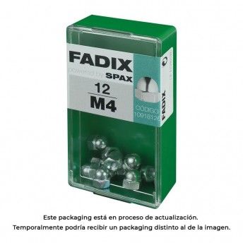 Caixa s 12 unid. porca cega zinco m 4 ref� 18286 FADIX