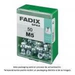 Caixa m 50 unid. porca cega zinco m 5 ref� 18289 FADIX