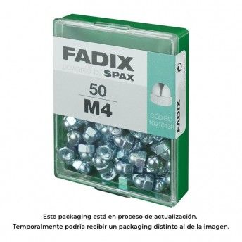 Caixa m 50 unid. porca cega zinco m 4 ref� 18287 FADIX