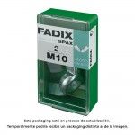 Caixa s 2 unid. porca auto-bloqueio zinco m 10 ref� 18285 FADIX