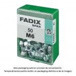 Caixa m 50 unid. porca auto-bloqueio zinco m 6 ref� 18273 FADIX
