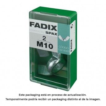 Caixa s 2 unid. porca auto-bloqueio zinco m 10 ref� 18285 FADIX