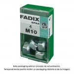 Caixa s 4 unid. porca auto-bloqueio zinco m 10 refª 18276 FADIX Caixa s 4 unid. porca auto-bloqueio zinco m 10 refª 18276 FADIX