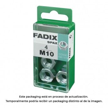 Caixa s 4 unid. porca zinco m 10 refª 18266 FADIX Caixa s 4 unid. porca zinco m 10 refª 18266 FADIX