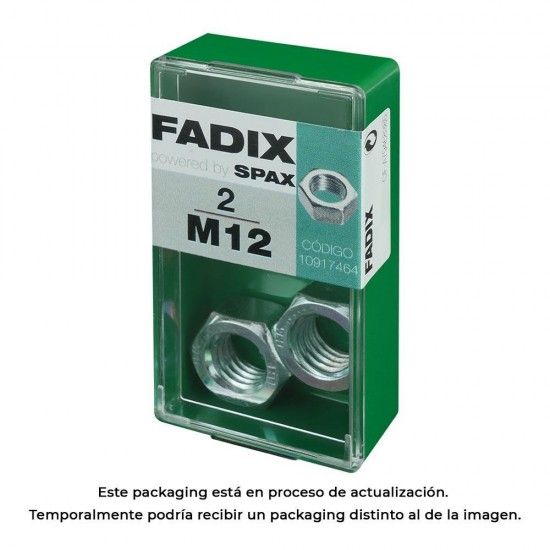 Caixa 2 unid. porca zinco m 12s 10917464 ref� 18262 FADIX