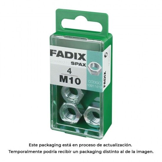 Caixa s 4 unid. porca zinco m 10 ref� 18266 FADIX